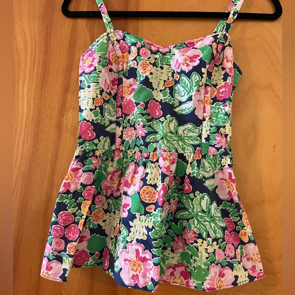 Lilly Pulitzer Peplum Tank Size 0